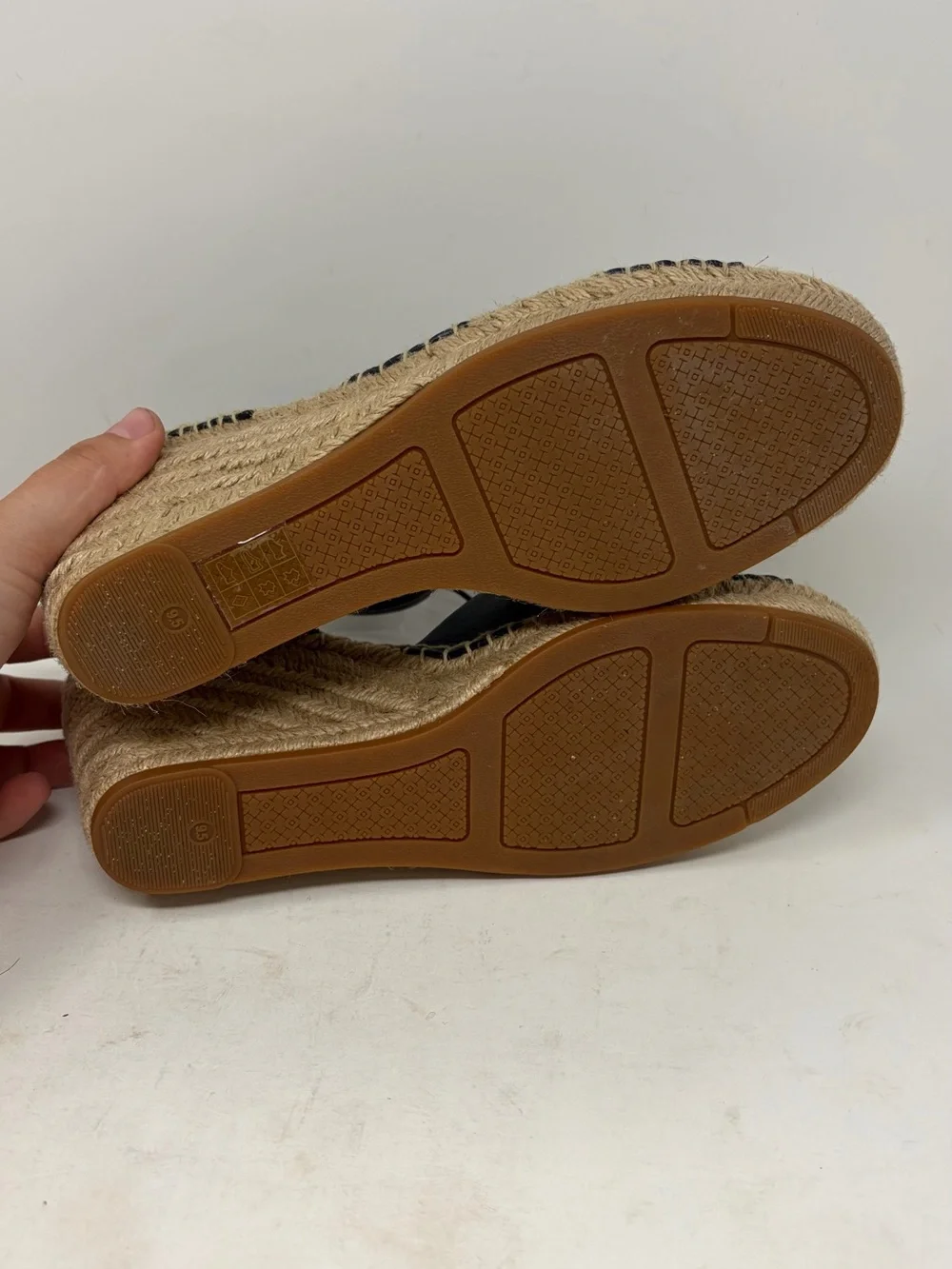 EUC Tory Burch Bimba Wedge Espadrille Size 9.5